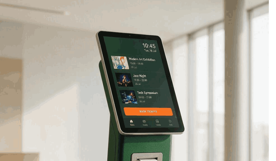 NextNumberPlease branded kiosk
